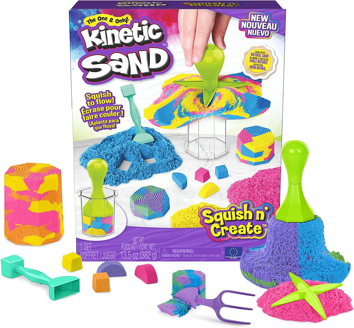 KINETIC SAND Playset Squish N' Create