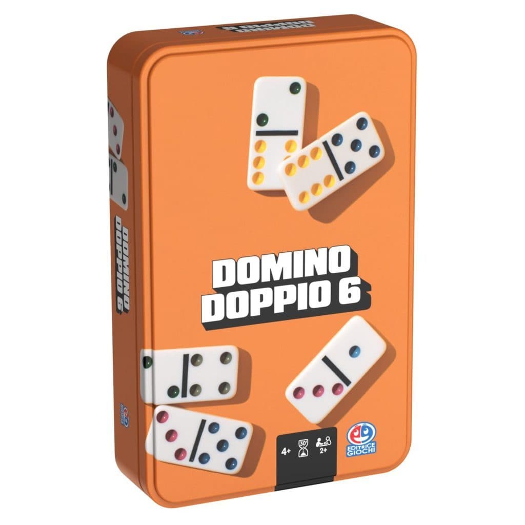 EG classic travel Dominoes, in metal case