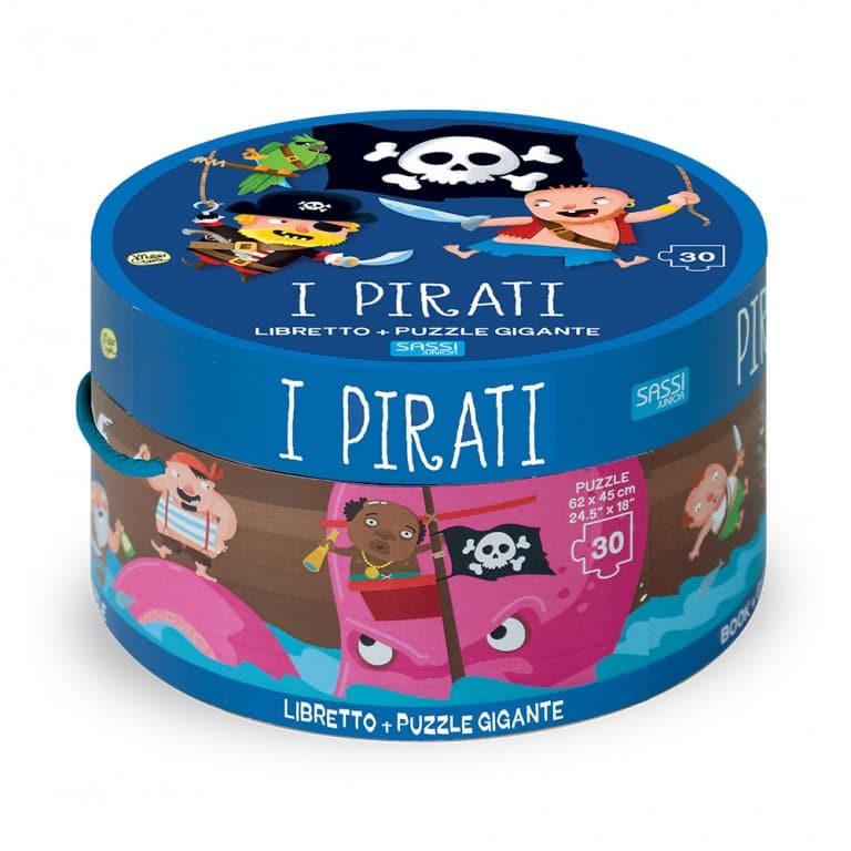 30 Piece Puzzle The Pirates New Edition (Round Box And Book Puzzle) - best price from Maltashopper.com SSJ30167