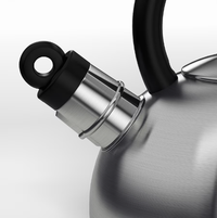 VATTENTÄT Whistling kettle, stainless steel/black,2l , 2 l - best price from Maltashopper.com 20239595