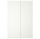 HASVIK pair of sliding doors, white, 150x236 cm