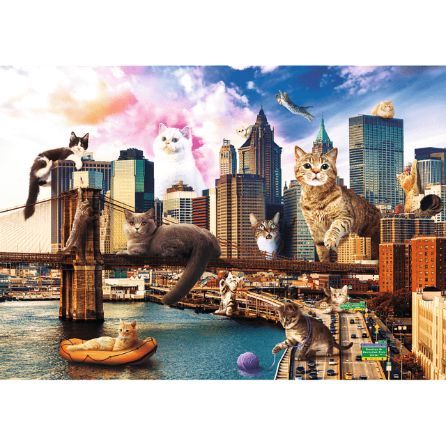 Toys Puzzle da 1000 Pezzi - Funny Cities: Cats in New York