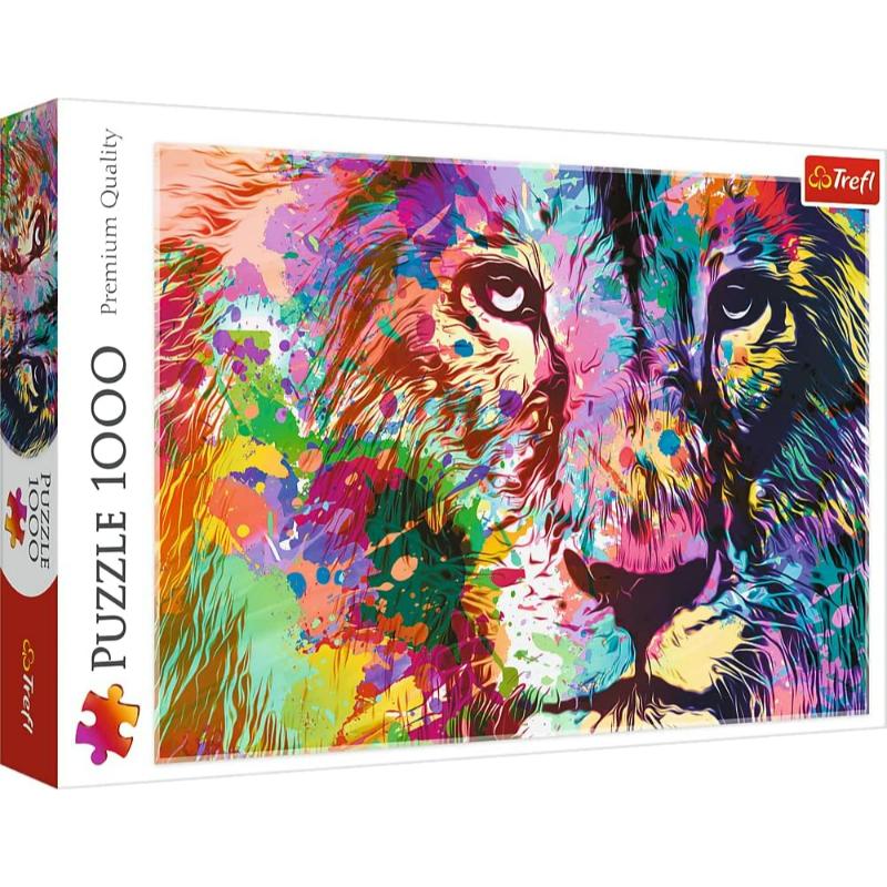 Puzzles - 1000 - Colorful Lion