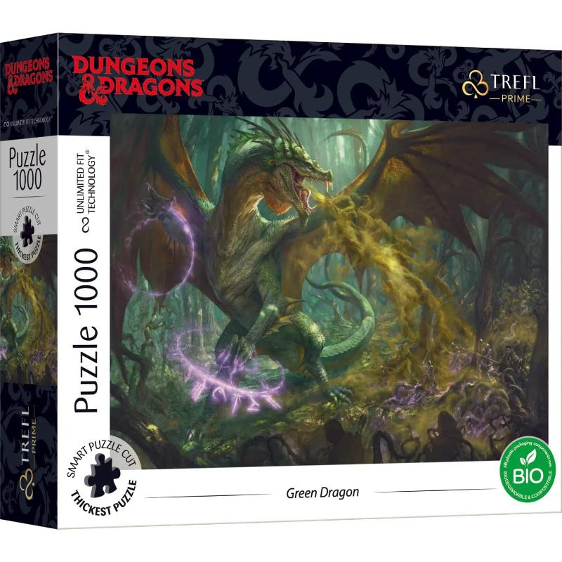 Puzzles - 1000 UFT - The Green Dragon_FSC Mix 70% / Hasbro Dungeons & Dragons