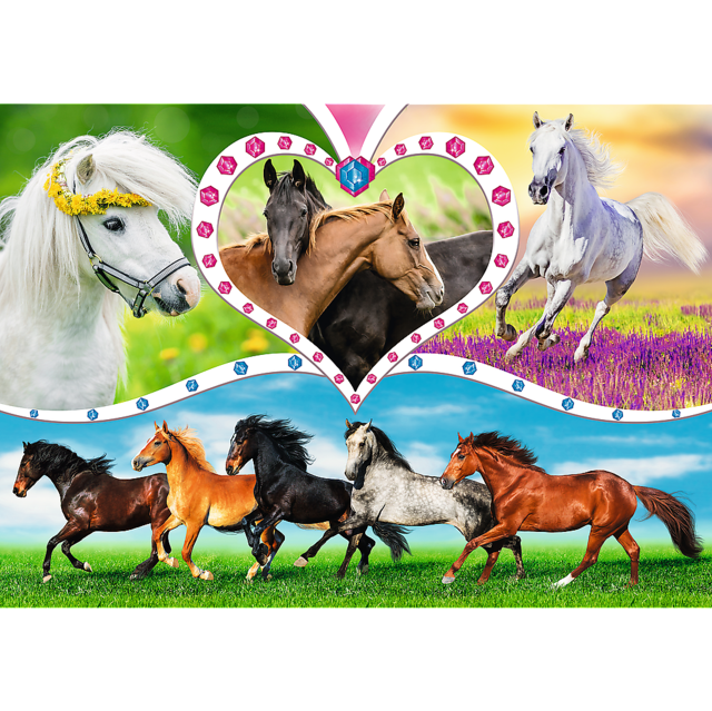 200 Piece Puzzle Beautiful Horses