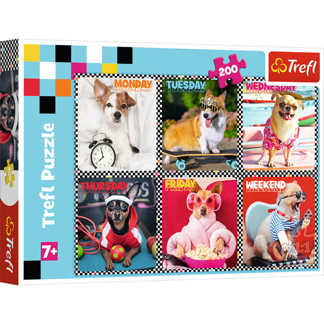 Puzzles - 200 - Happy dogs / Trefl