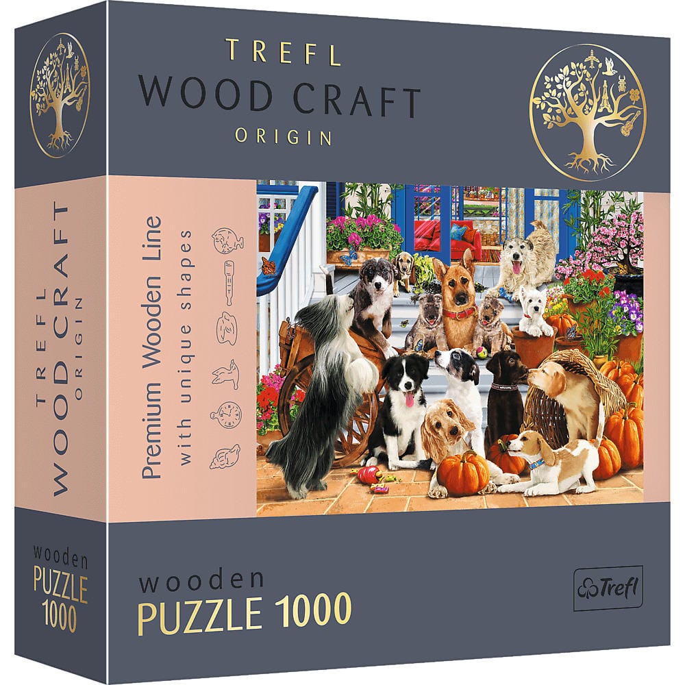 Toys 1000 Piece Woodcraft Puzzle - Canine Friendship