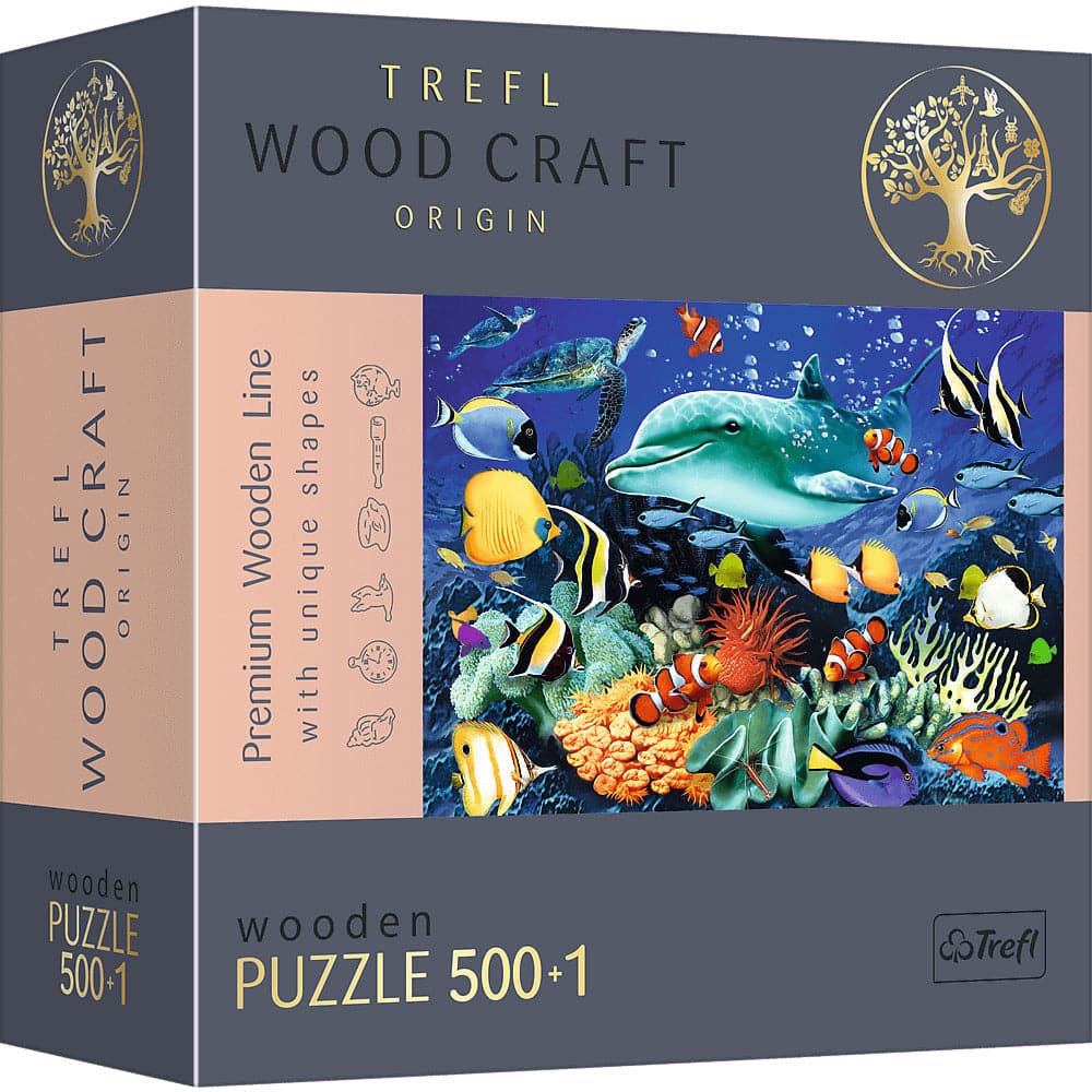 501 Piece Woodcraft Puzzle - Sea Life