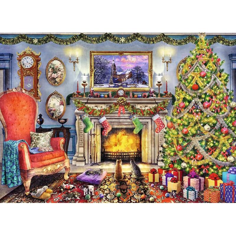 Puzzles - 1000 Wooden Puzzles - By the Fireplace