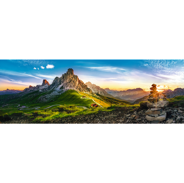1000 Piece Panorama Puzzle - Passo di Giau, Dolomites