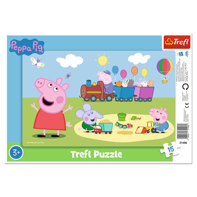 Toys Puzzles - 15 Frame - Happy train / Peppa Pig