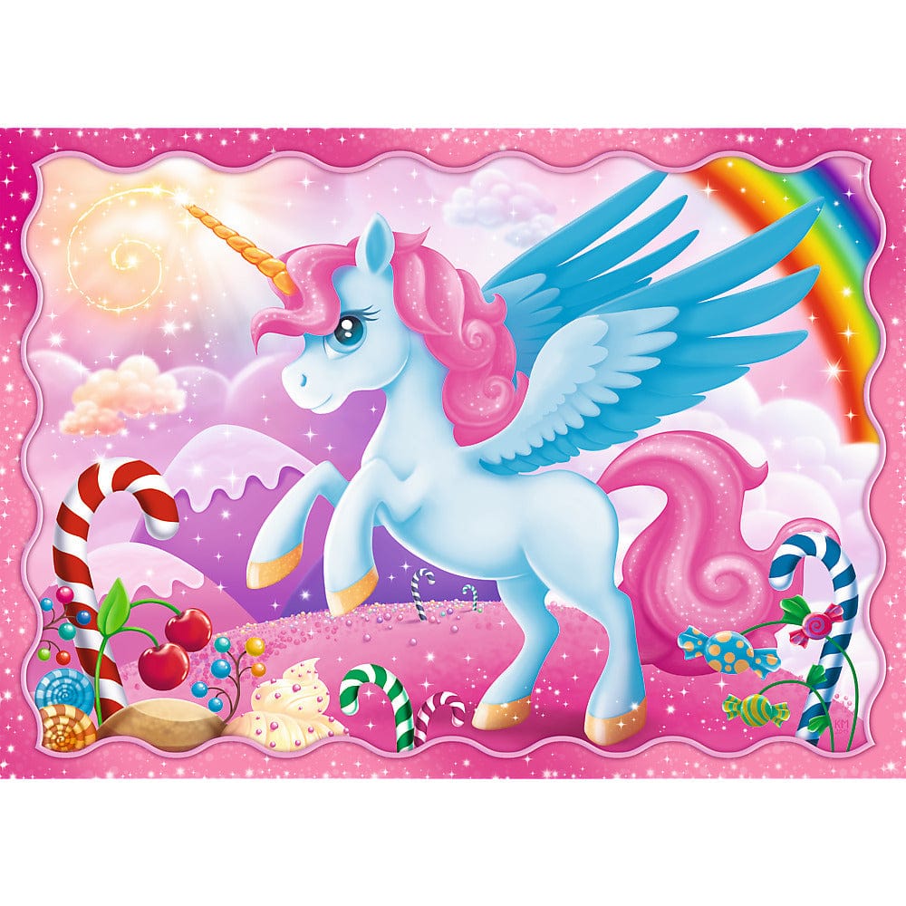 Toys Puzzles - 4in1 - Unicorns and magic / Trefl