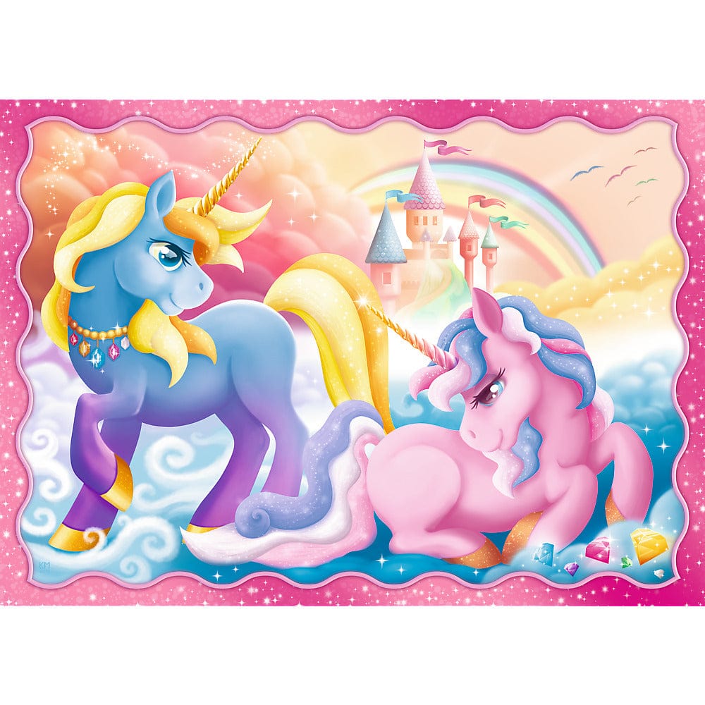 Toys Puzzles - 4in1 - Unicorns and magic / Trefl