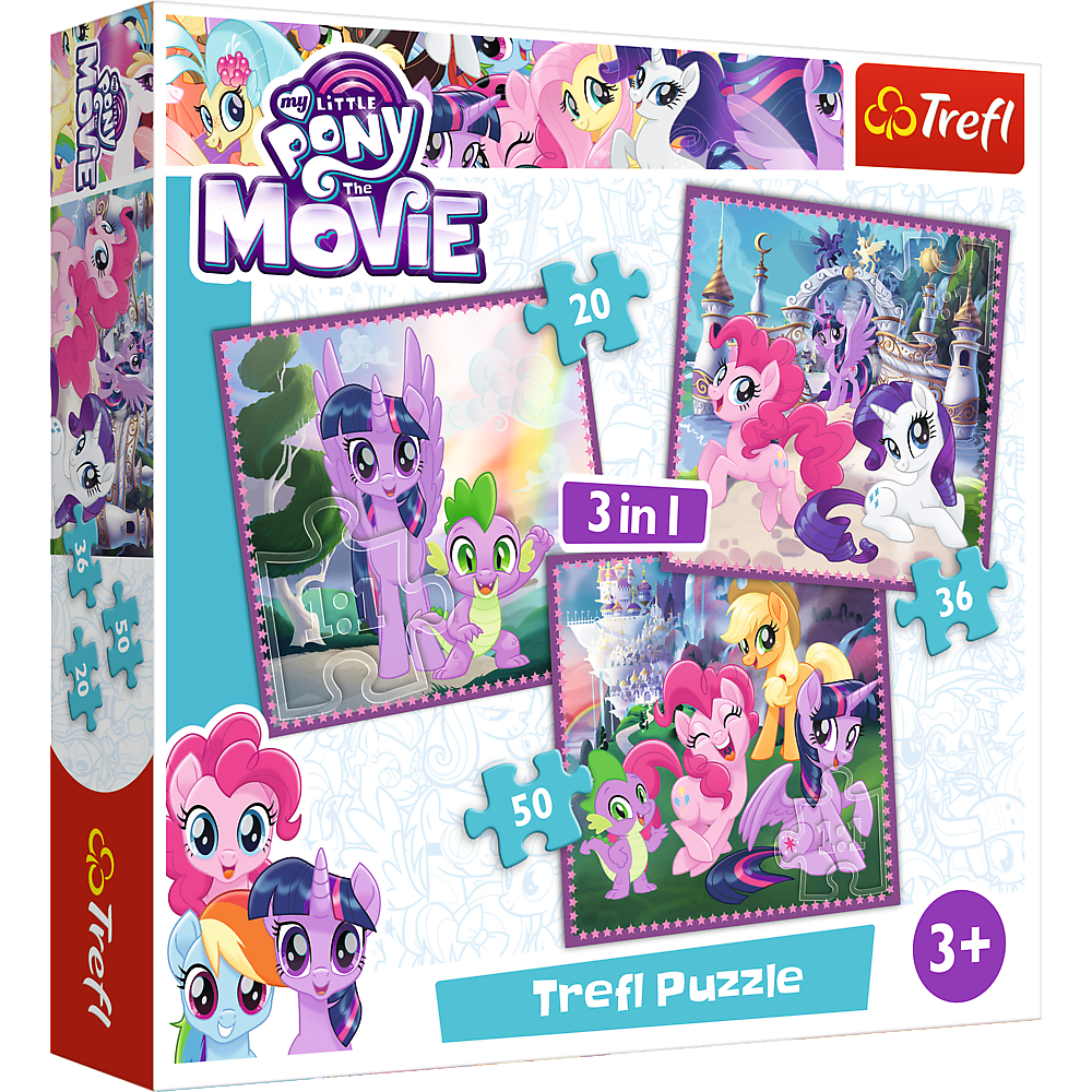 Puzzle 3 in 1 - My Little Pony: Il Film