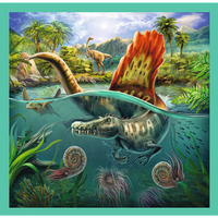3 in 1 Puzzle - The Amazing World of Dinosaurs - best price from Maltashopper.com TRF34837