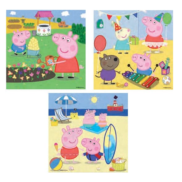 3 Puzzle In 1 Peppa Pig