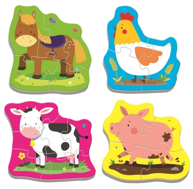 Toys 4 Puzzle in 1 - Baby Classic: Farm Animals