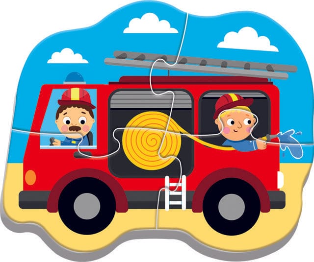 Toys 4 Puzzle in 1 - Baby Classic: Vehicles and Jobs