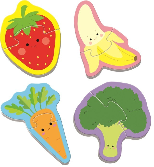 4 Puzzle In 1 Baby Classic: Fruits And Vegetables