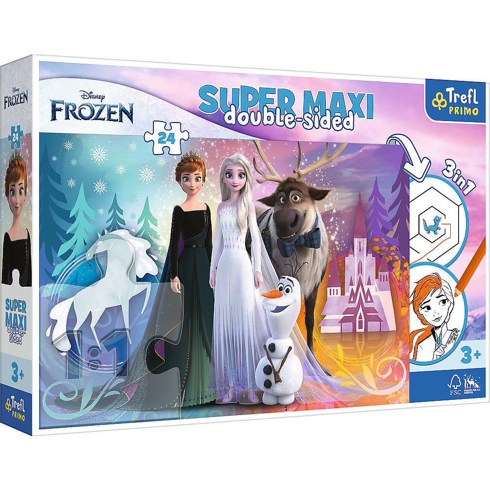 Puzzles - 24 SUPER MAXI - Happy Frozen Land / Disney Frozen 2