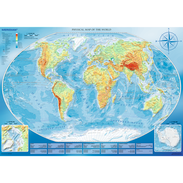 Puzzle da 4000 Pezzi - Large Physical Map of The World