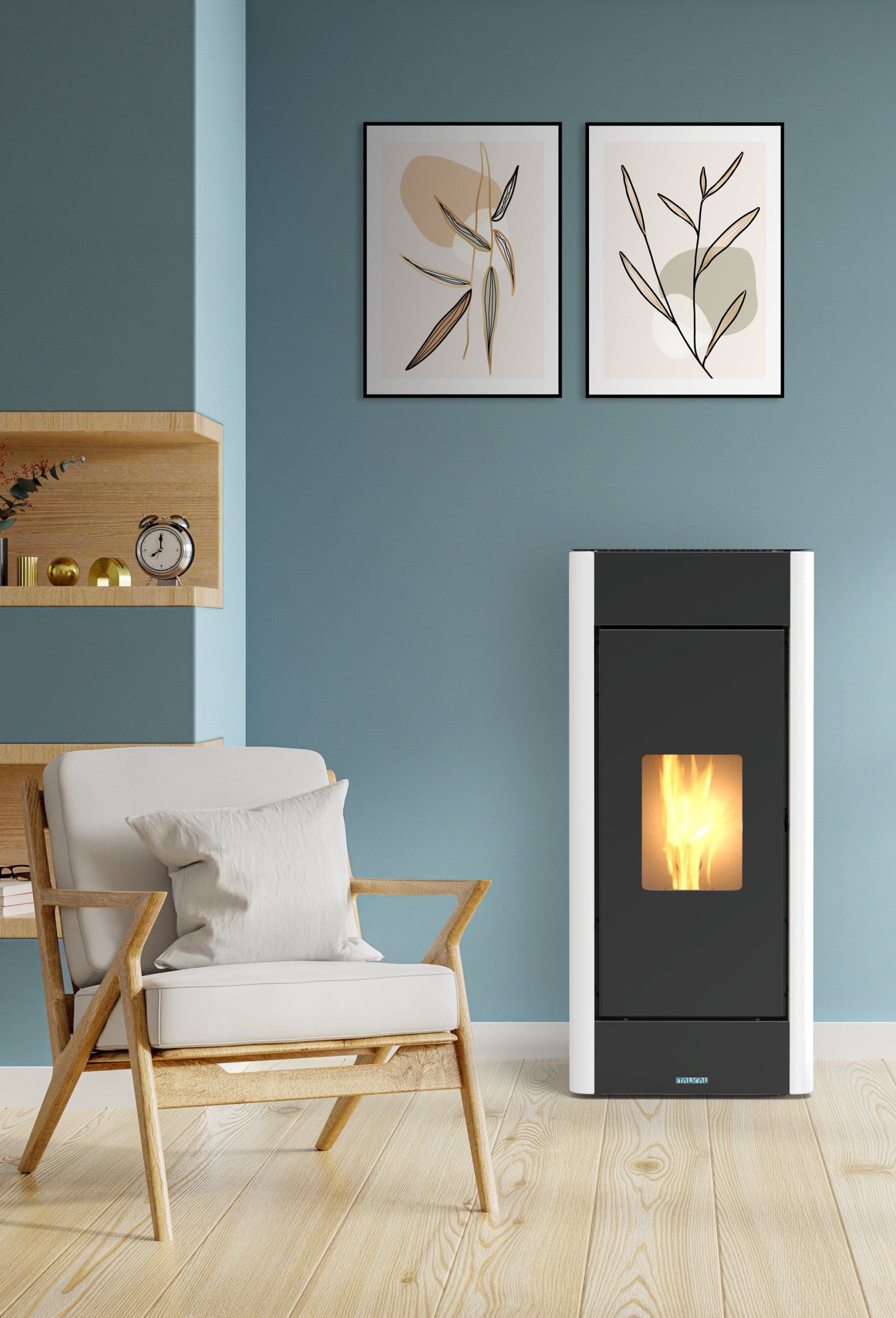 PELLET STOVE VERONA 12C DUCTED 10-7 KW A+ 5 STARS WHITE -WIFI