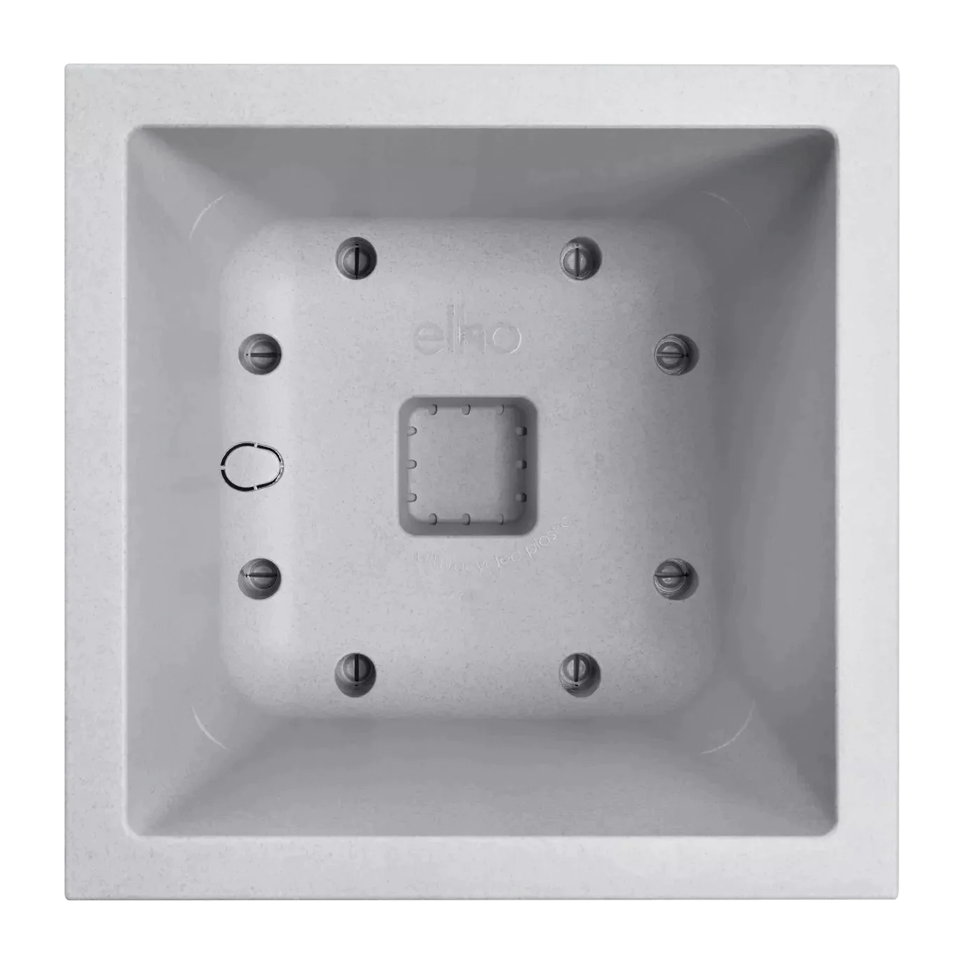 Bricocenter VASE NEXT SQUARE 30 CONCRETE, WITH WHEELS AND WATER RESERVOIR
