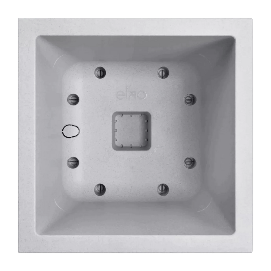 Bricocenter VASE NEXT SQUARE 30 CONCRETE, WITH WHEELS AND WATER RESERVOIR