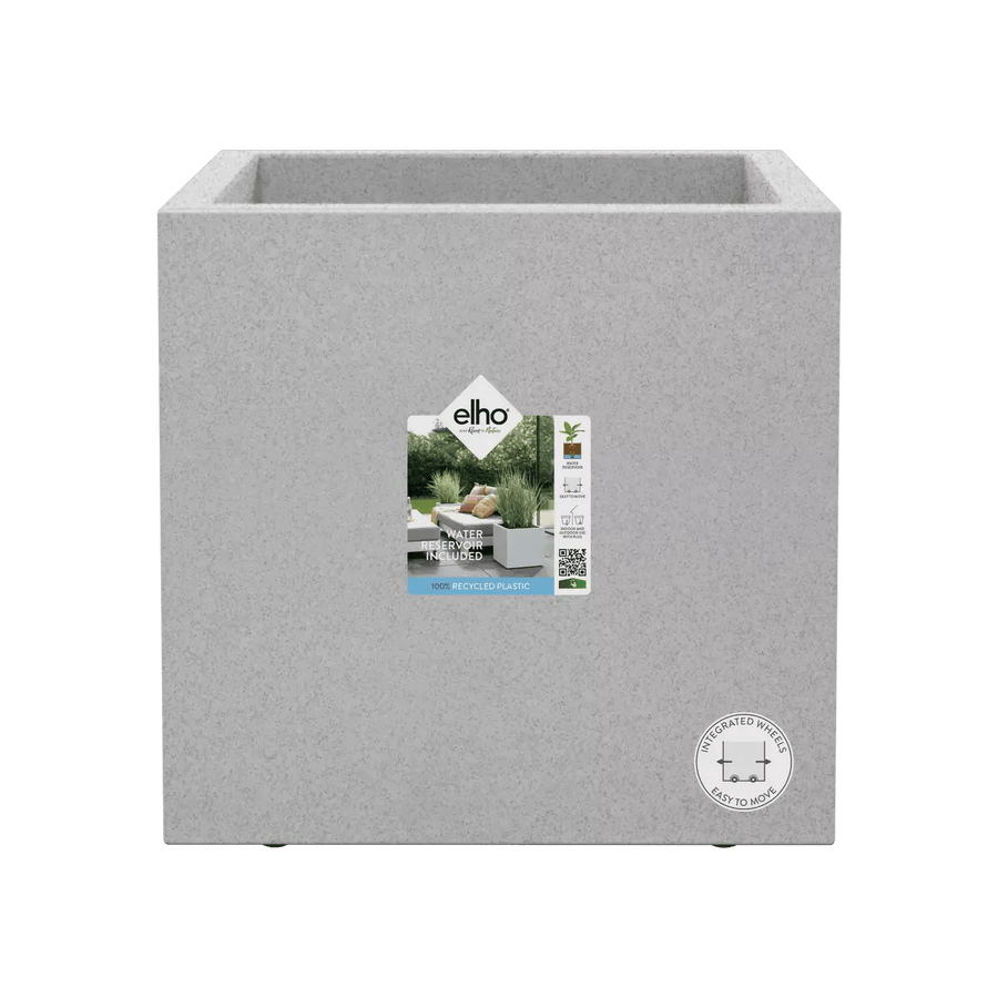 Bricocenter VIVO NEXT SQUARE 40 CONCRETE PLANTER, WITH WHEELS AND WATER RESERVOIR