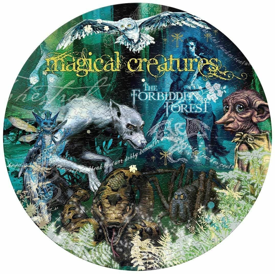 Toys 500 Piece Circular Puzzle - Harry Potter Magical Creatures