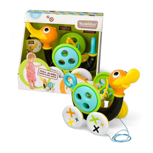 Toys Whistling Pull Along Duck