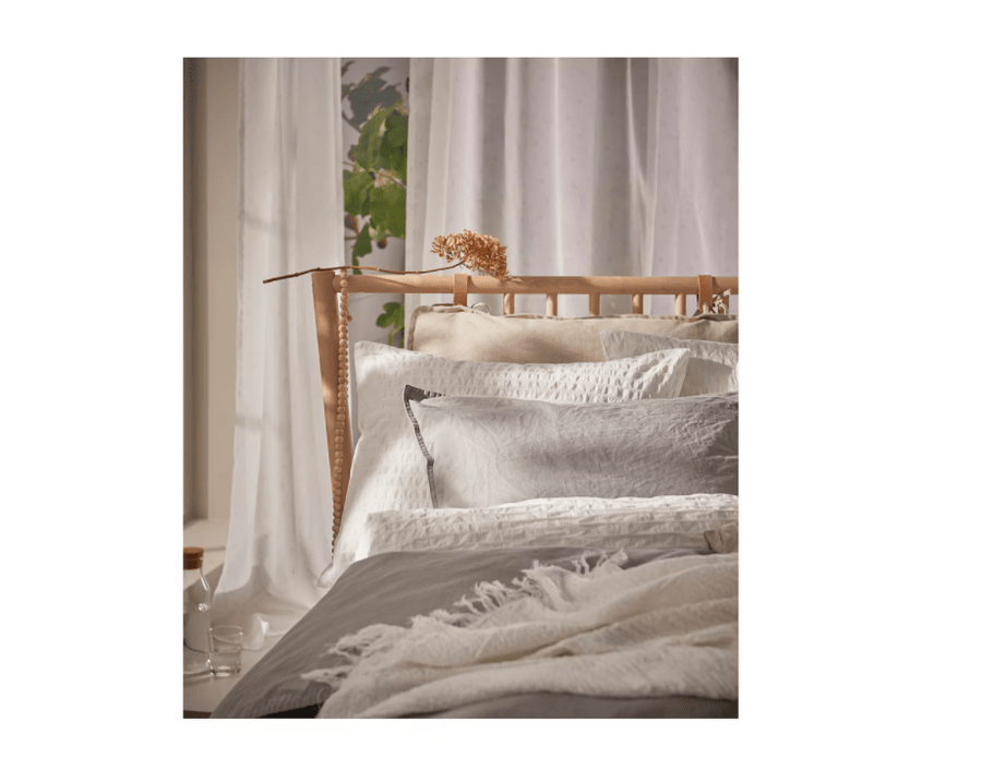 Ikea OFELIA VASS - Duvet cover and 2 pillowcases, white, 240x220/50x80 cm