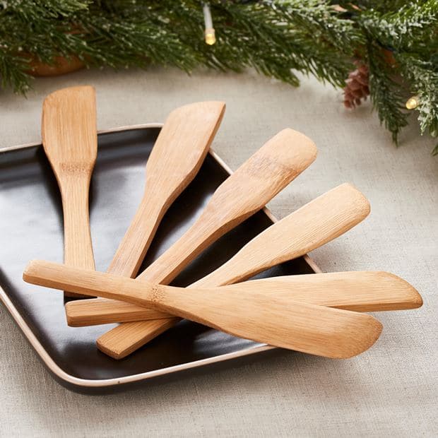 BAMBOO Tapa knives set of 6 naturalL 16 cm - best price from Maltashopper.com CS622216