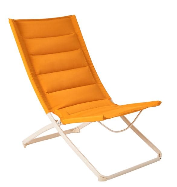 Casa LIZA Folding chair yellow H 87 x W 57 x D 85 cm