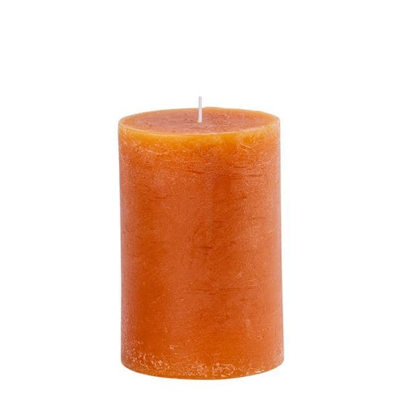 RUSTIC CANDLE COGNAC 10X15CM