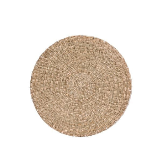 SEAGRASS White seat cushion H 4 cm - Ø 40 cm - best price from Maltashopper.com CS650118