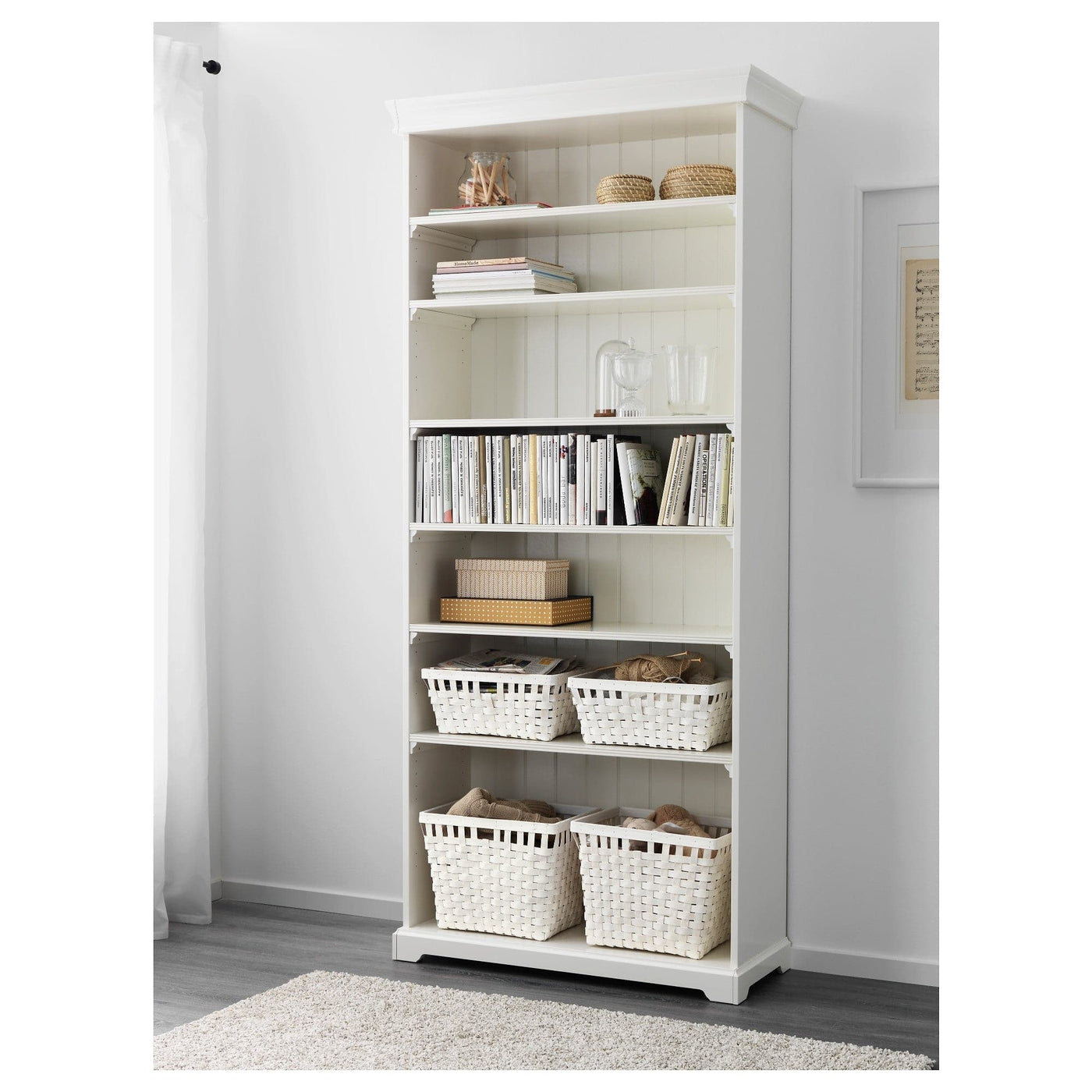 Ikea KNARRA - Basket, white, 38x29x16 cm