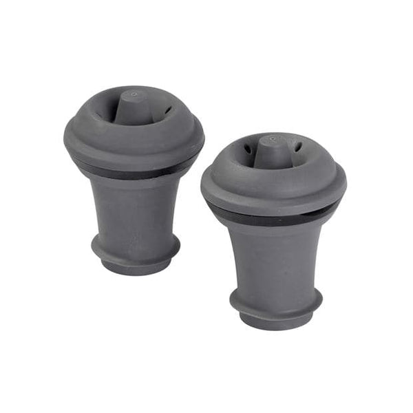 VACUVIN Wine stoppers set of 2 grey, H 4 cm - Ø 3 cm