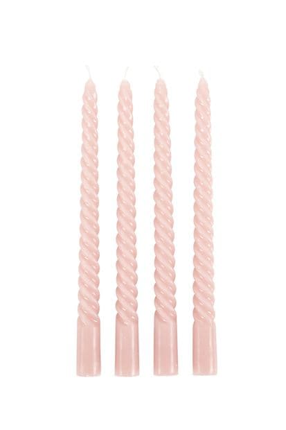 Casa TWIST S/4 CANDLES LPINK