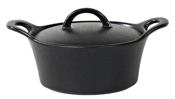 FERO Cocotte with lid 80 CL black, H 9 cm - Ø 23,5 cm