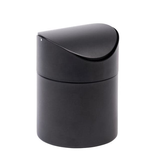 INDUSTRIA Black table waste bin H 16 cm - Ø 12 cm - best price from Maltashopper.com CS633941