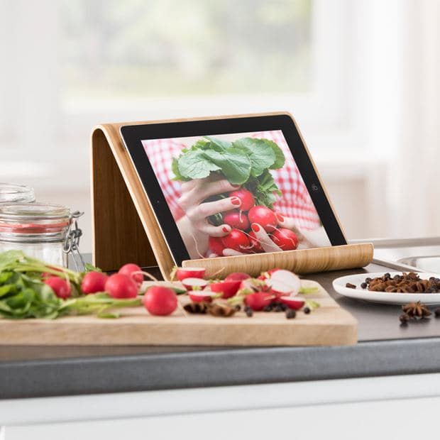 BAMBUS Tablet stand for natural recipe book H 16 x W 27 x D 16 cm - best price from Maltashopper.com CS586418