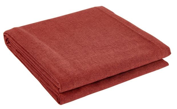 ORGANIC Red tablecloth W 140 x L 200 cm - best price from Maltashopper.com CS616546