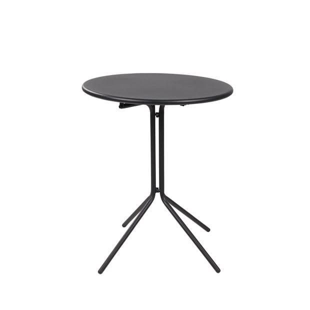 OLAV Black bistro table H 70 cm - Ø 60 cm - best price from Maltashopper.com CS669501