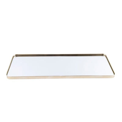 LINEA Golden mirror H 100.5 x W 40 x D 3 cm - best price from Maltashopper.com CS655697