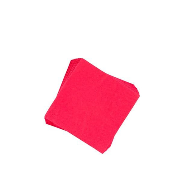 UNI Set of 20 red napkins, W 25 x L 25 cm