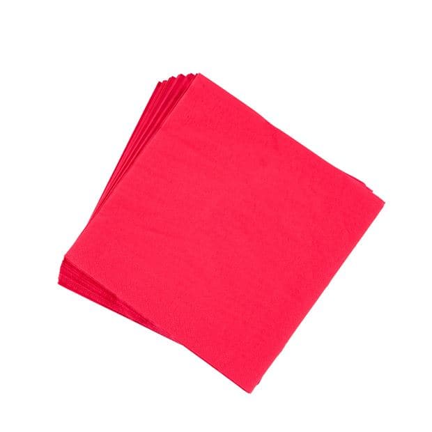 UNI Set of 20 red napkins W 40 x L 40 cm - best price from Maltashopper.com CS553301