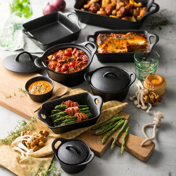 Casa FERO Black baking dish, H 5,8 x W 16,5 x L 21 cm