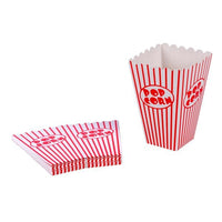 CINEMA Popcorn glass set of 8 white, red H 16 x W 10 x D 10 cm - best price from Maltashopper.com CS579908