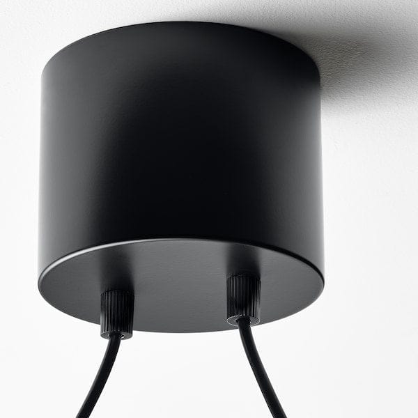 Ikea ACKJA - Pendant lamp, wave shaped/black, 60 cm